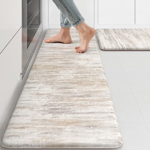 Anti Fatigue Kitchen Mats for Floor 2 Piece