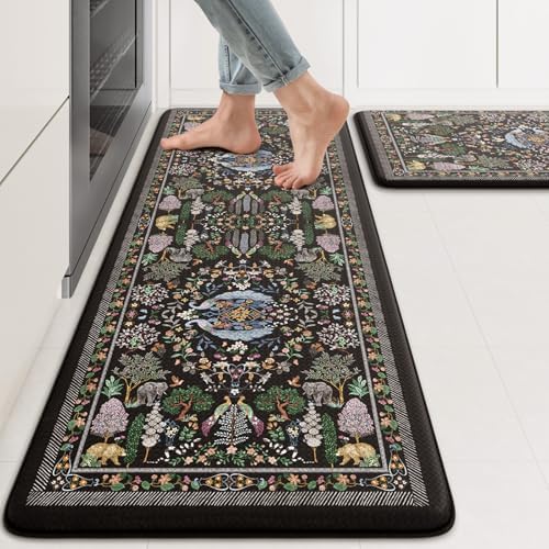 Anti Fatigue Kitchen Mats for Floor 2 Piece