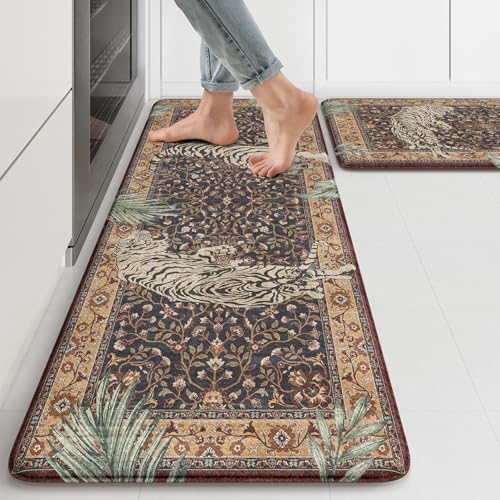 Anti Fatigue Kitchen Mats for Floor 2 Piece