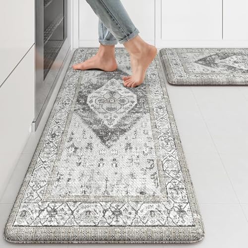 Kitchen Rugs and Mats for Floor 2 Piece Anti Fatigue…